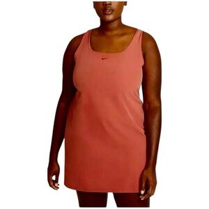 Nike Women’s 1X Bliss Luxe Training Dress DA0155 Canyon Rust Tennis Golf Gym Zen